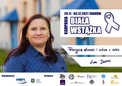 Plakat promujący Kampanię "Biała Wstążka"