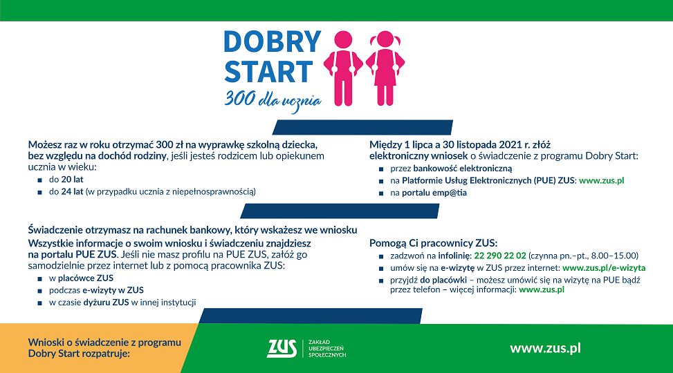 Plakat programu Dobry Start