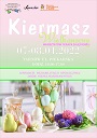 Plakat informujący o kiermaszu wielkanocnym