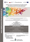 Plakat projektowy projektu Od aktywności do zatrudnienia